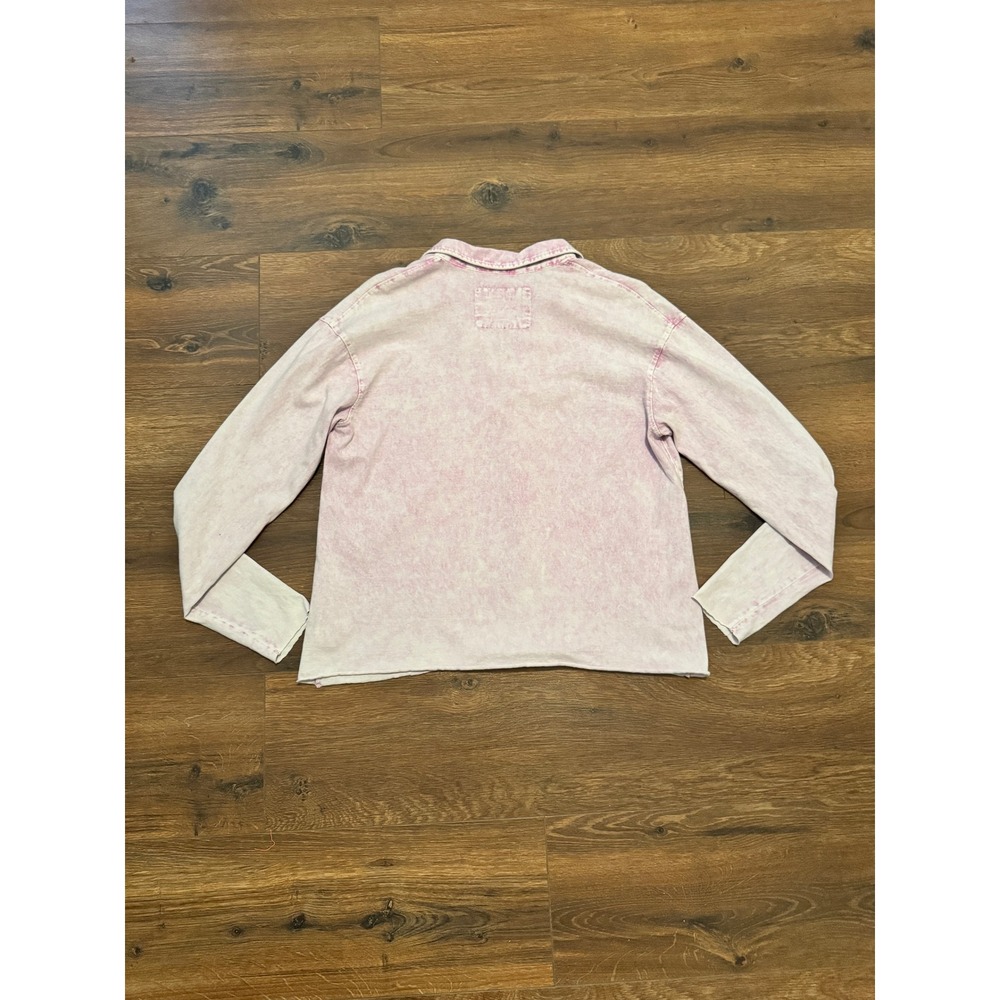 Frank & Eileen Lavender Stain Popover Henley Tee Lab Purple Cotton Polo Shirt XS - Picture 6 of 6
